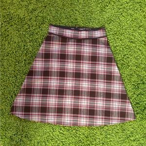 True 90’s vintage plaid a-line skirt